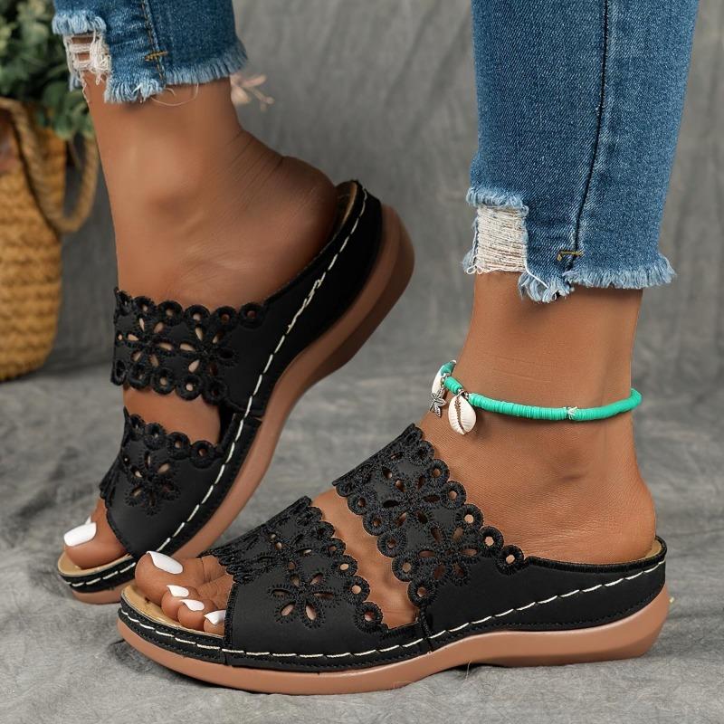 Women's Sandals, Flower Hollow Out, Casual and Comfortable Shoes, Non Slip Sole