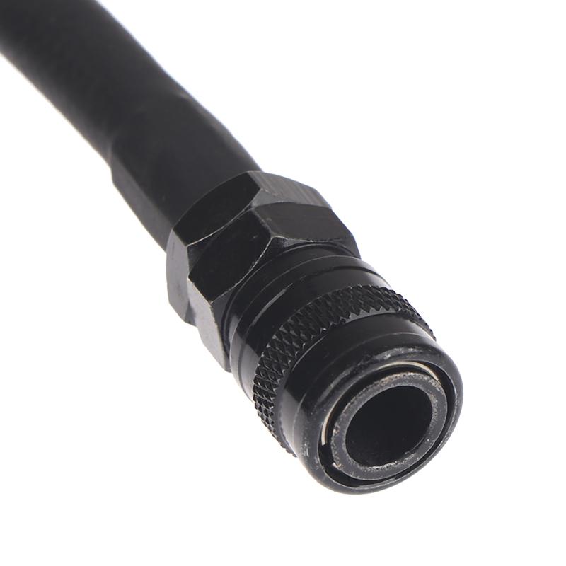 Nylon Braided Inflatable Hose Co2 Gas Passage Air Hose Line 40" Long With Quick Connector 200Psi