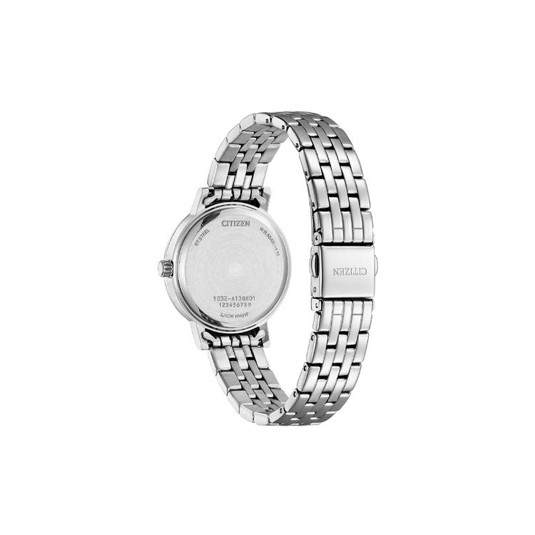 CITIZEN 50m Water Resistant Quartz Movement Stainless Steel Strap Watch Women's Watch Green Dial EL3100-55X