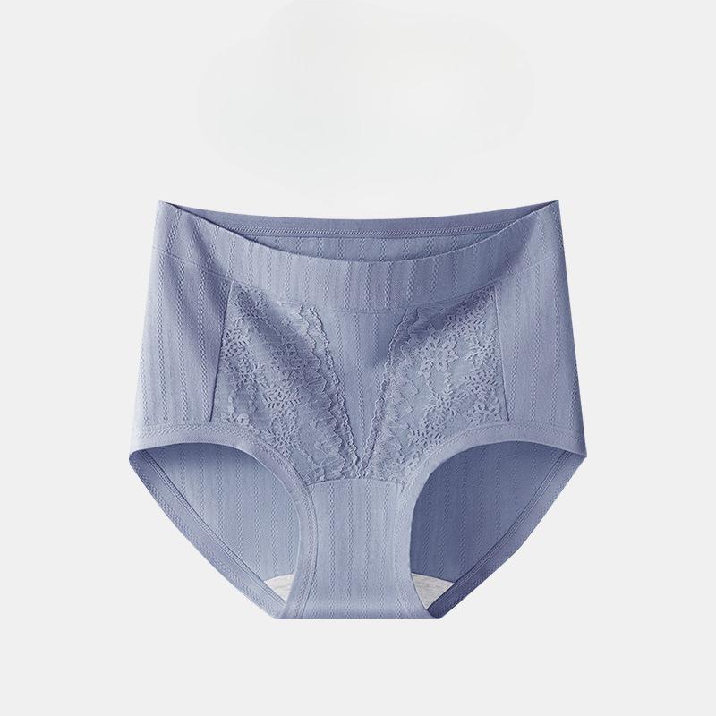 Plus Size Ladies Spring and Summer New Pure Cotton 10A Antibacterial Extension Crotch High Waist Briefs