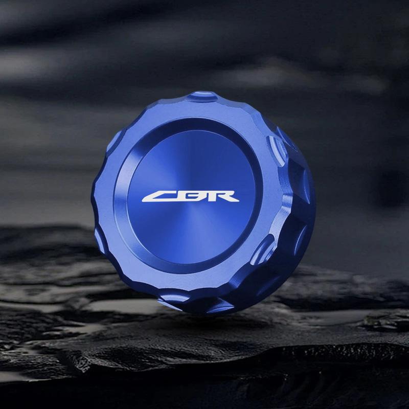 Honda Logo Motorcycle Front Fluid Brake Reservoir Sock Fuel Tank Cap for Honda CBR 125R 954 600 F4i 650F 650R 1000F 600RR 1000RR UO2