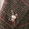 Pearls For Women Exquisite Rabbit Brooch Korean Style Brooch Rhinestone Pins Suit Accessories