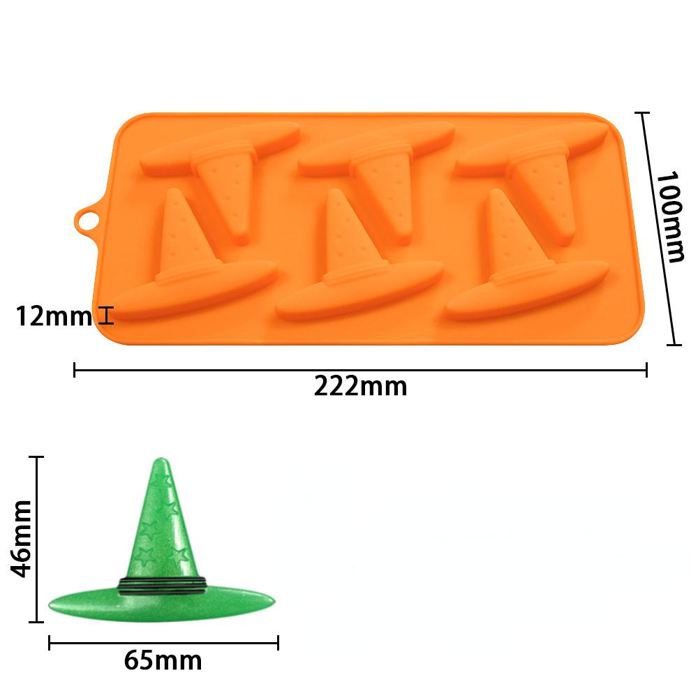 Halloween Skull Pumpkin Chocolate Candle Silicone Mold Witch Ghost Fondant Mould Decoration Cake Tools