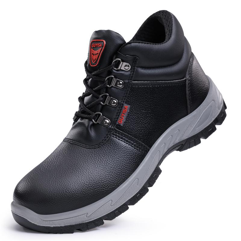 

Waterproof Fashion Men Safety Work Boots Winter Warmth Steel Toe Cap Anti Smashing Male Labor Shoes Footwear Sneakers 39