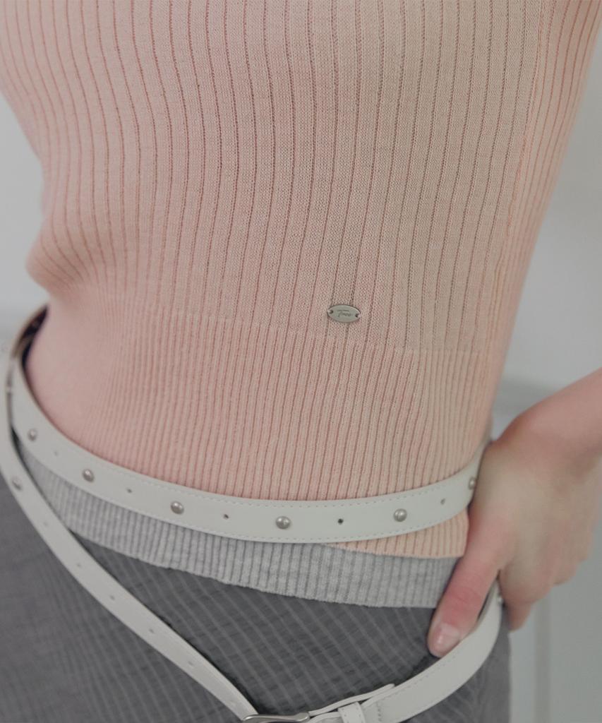 Teuwi Lowen Halter Layered Short Sleeve Knit