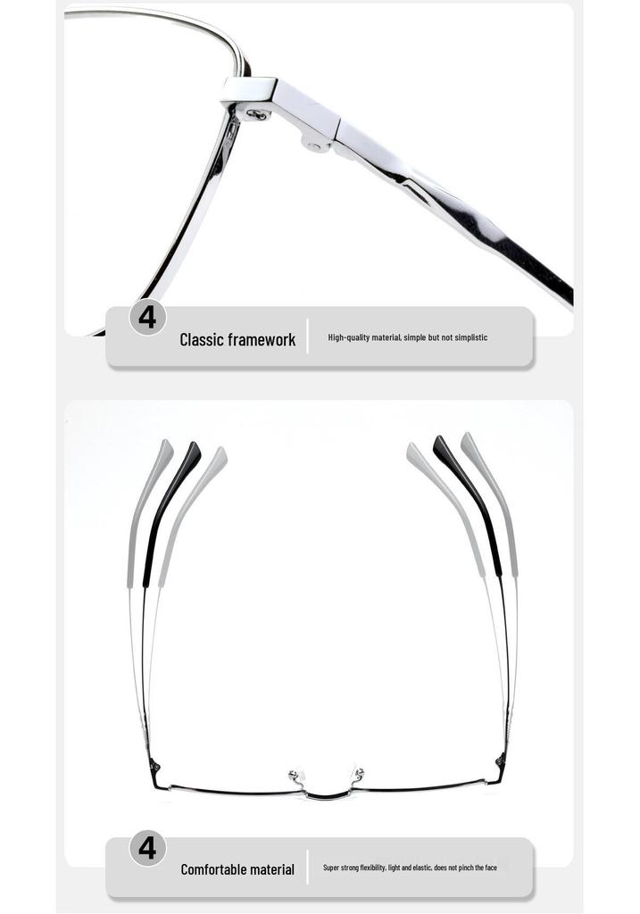 Premium Men's Business Casual Non-Magnetic Glasses for Myopia and Presbyopia