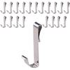 20 Pack Stainless Steel J Shaped Hook, Hanging Sink Grid Hook, Wire Rack Hook, Kitchen, Bedroom, Office, Wire Shelf