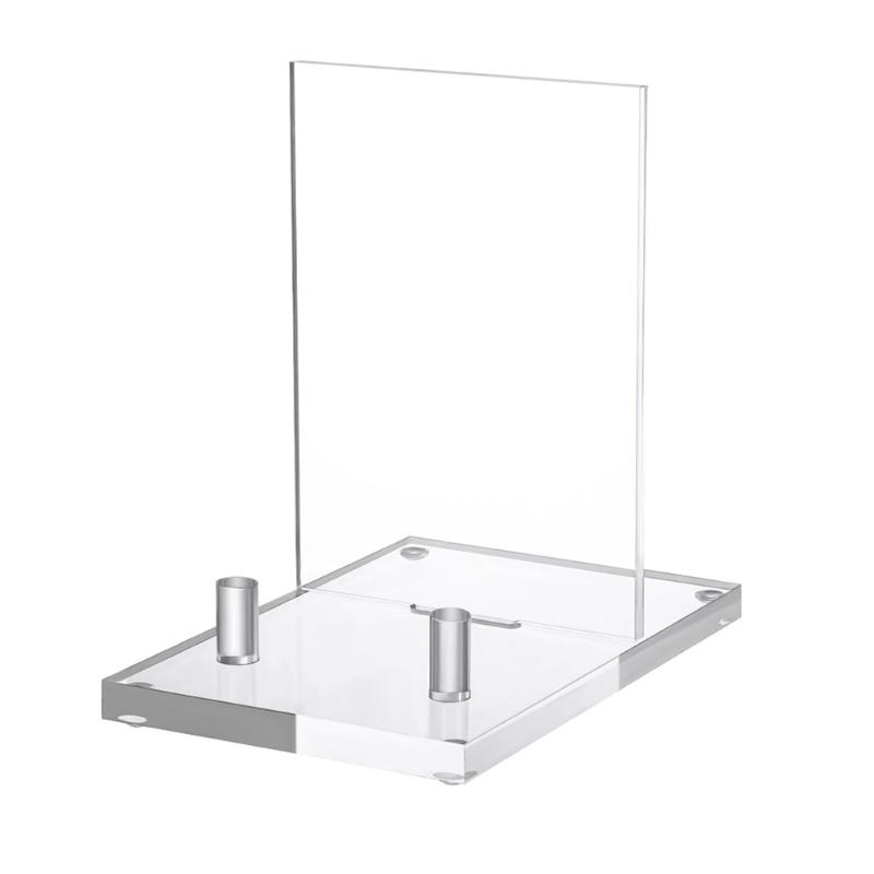

Portable Small Acrylic Easel Stand for Picture Frames and Decorative Plates Suitable for Event and Exhibitions 1