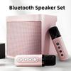 Bærbar Bluetooth-høyttalersett Multifunksjonell Mini Hjemmekaraokehøyttaler Hjemmekaraoke