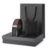 Water Ripple Brown Belt Wallet Set Gift Box Men's Business Gift Logo Genuine Leather Belt