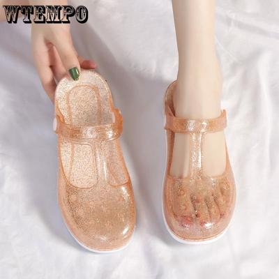 Sommer Höhlenschuhe Damen Sandalen Jelly Schuhe Damen Sandalen Krankenschwester Sandalen und Hausschuhe