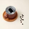 TYESO Stainless Steel Coffee Mug Durable Desktop Office Mug with Handle and Clear Lid Ideal for Hot Beverages and Everyday Use