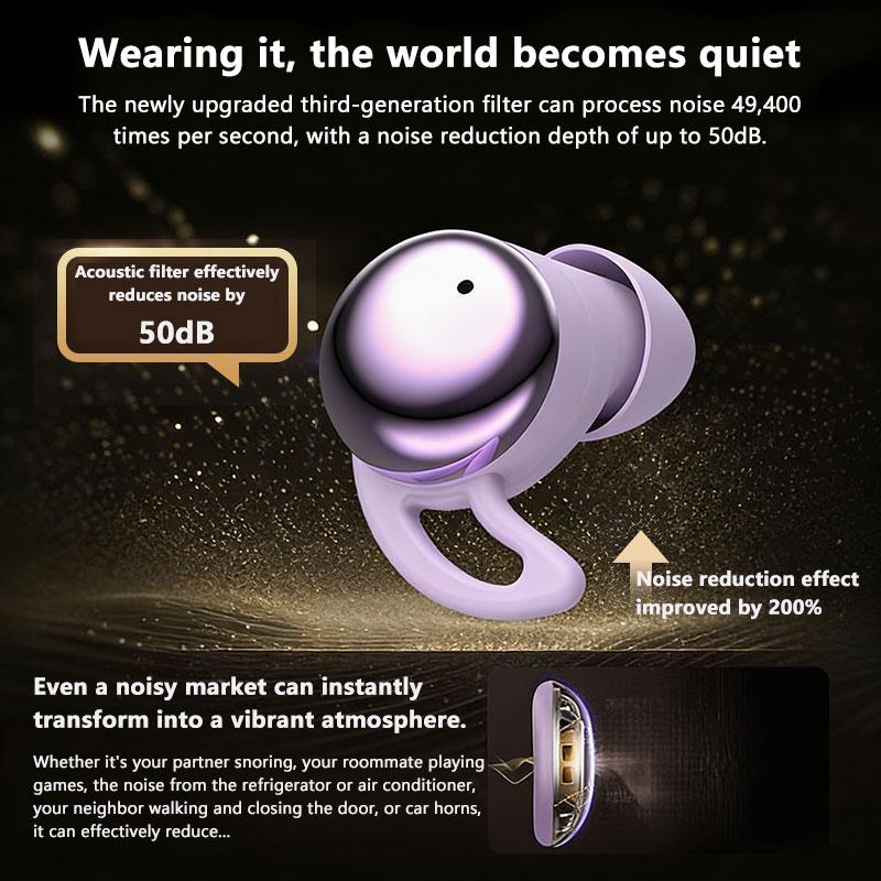 Sleep Bluetooth 5.4 Earbuds Wireless Earphones ANC Noise Cancelling with Translation In-Ear Headphones Portable Charging LED Display for Travel Work