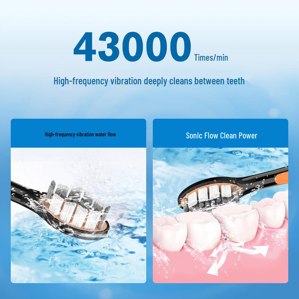 Magnetic Levitation Sonic Electric Toothbrush, Wireless Charging, Waterproof, Soft Bristles, Adult Model