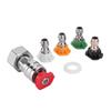 Garden Hose To Mini Power Washer Adapter Car Washing Nozzle & Hose Attachment for Car Wash & Outdoor Cleaning