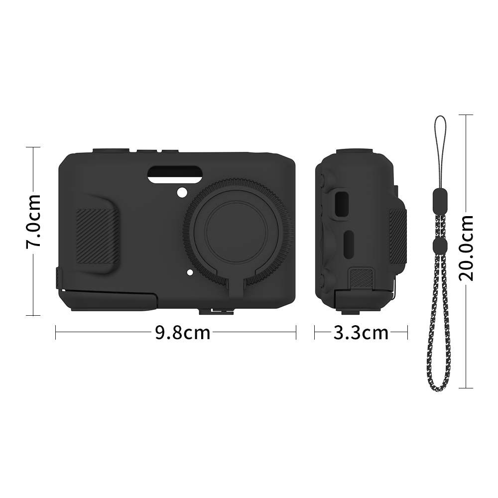 Silicone Camera Protective Case Anti-Scratch Shockproof Body Cover with Lanyard Skin Shell for KODAK PIXPRO FZ45
