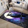 Night Raven Theme Office Carpet Chair Mat: Office Rug for Desk, Large Floor Mat for Home Decor, Sofa