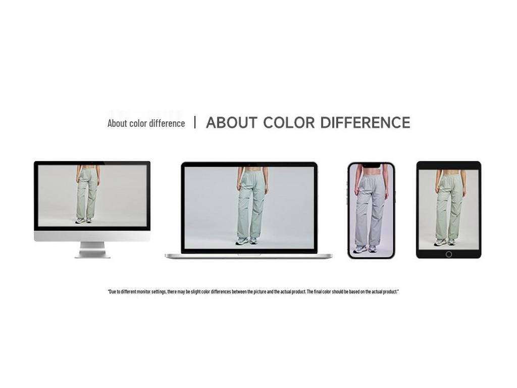 Women's High-End Yoga & Running Cargo Pants with Pockets - Elastic Waist & Drawstring Cuffs