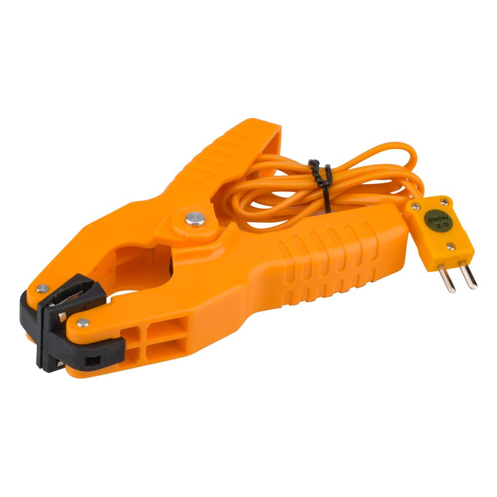 

HT-05 Thermocouple Temperature Test Clamp Clip Type K Thermocouple Temperature Clamp Thermometer Clamp -40~200℃ помаранчевий