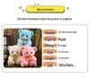 Pink Girly Heart Bear Plush Toy - Soft, Cute Teddy Bear Rag Doll Gift for Girls' Birthdays