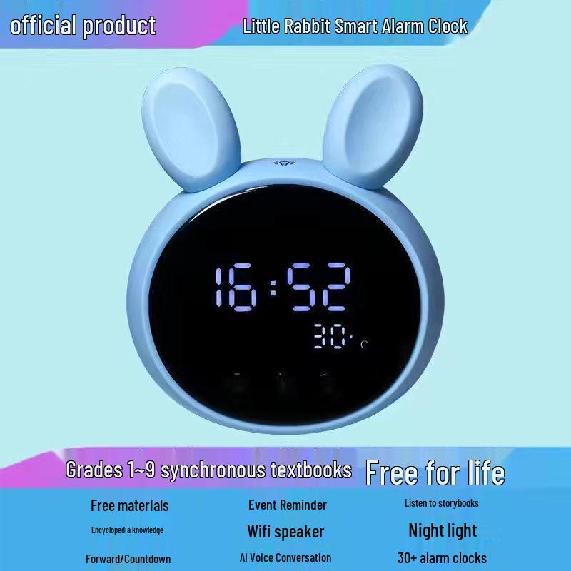 AI Smart Learning Alarm Clock with Voice Interaction - Perfect Birthday Gift for Kids