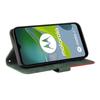 For Motorola Moto E13 4G Leather Case Wallet Stand Color Splicing Phone Cover