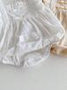 Summer Princess Short Sleeve Romper for Baby Girls - Lightweight and Fashionable Crawling Outfit
