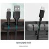 Self-Adhesive Silicone Cable Organizer and Desktop Wire Management Holder