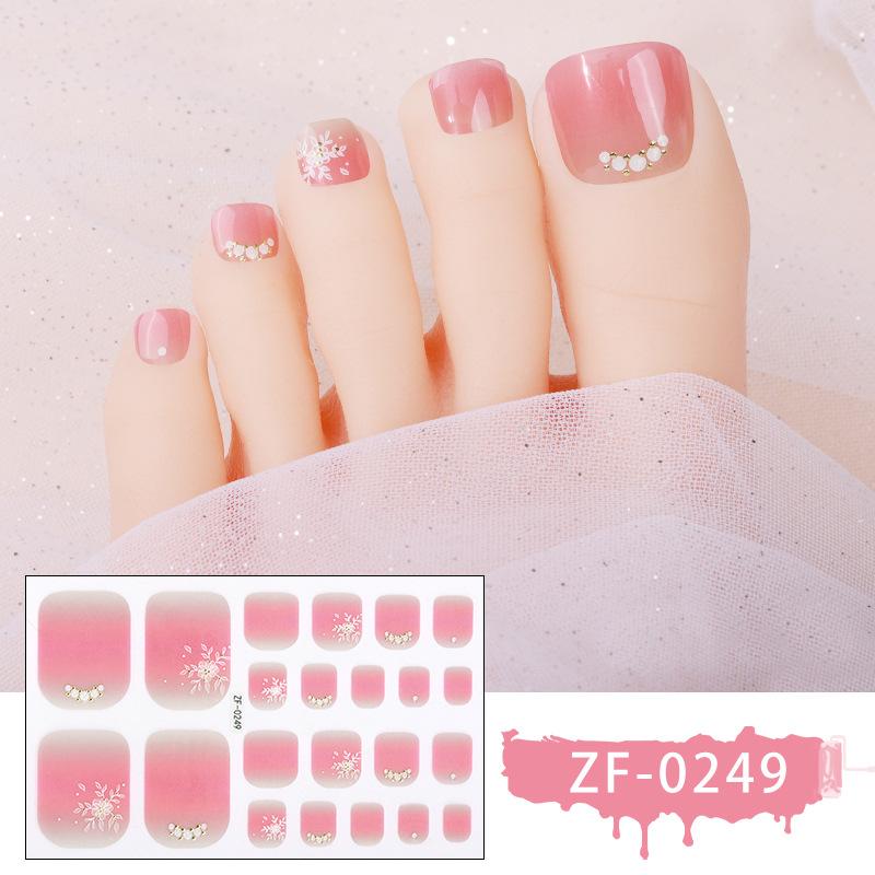 Nové samolepky na nohy, samolepky na nehty, vodotěsné samolepky na nehty s cibulovým práškem 5D imitace diamantu