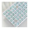 1 Pair 3D Rhinestone Nail Art Charm Light Sea Blue Geometric Faux Crystal Nail Design Jewelry DIY Crafts Nail Decoration