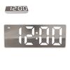 Digital Alarm Clock Temperature Display LED Mirror Electronic Clocks for Home Bedroom Decoration White
