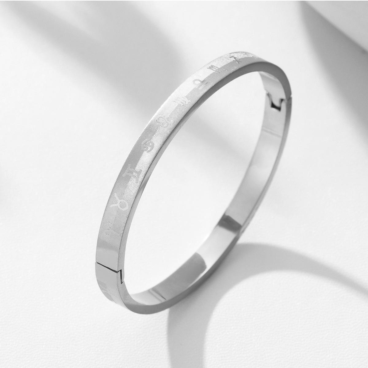 New titanium steel bracelet creative corrosion twelve constellation egg buckle couple bracelet stainless steel decoration