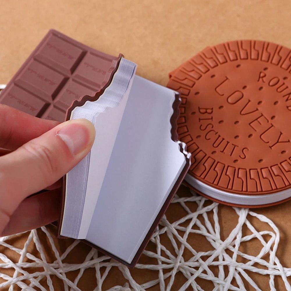 80 Sheets/Book Cookie/Chocolate Chocolate Memo Pad Portable Mini Notebook School Office