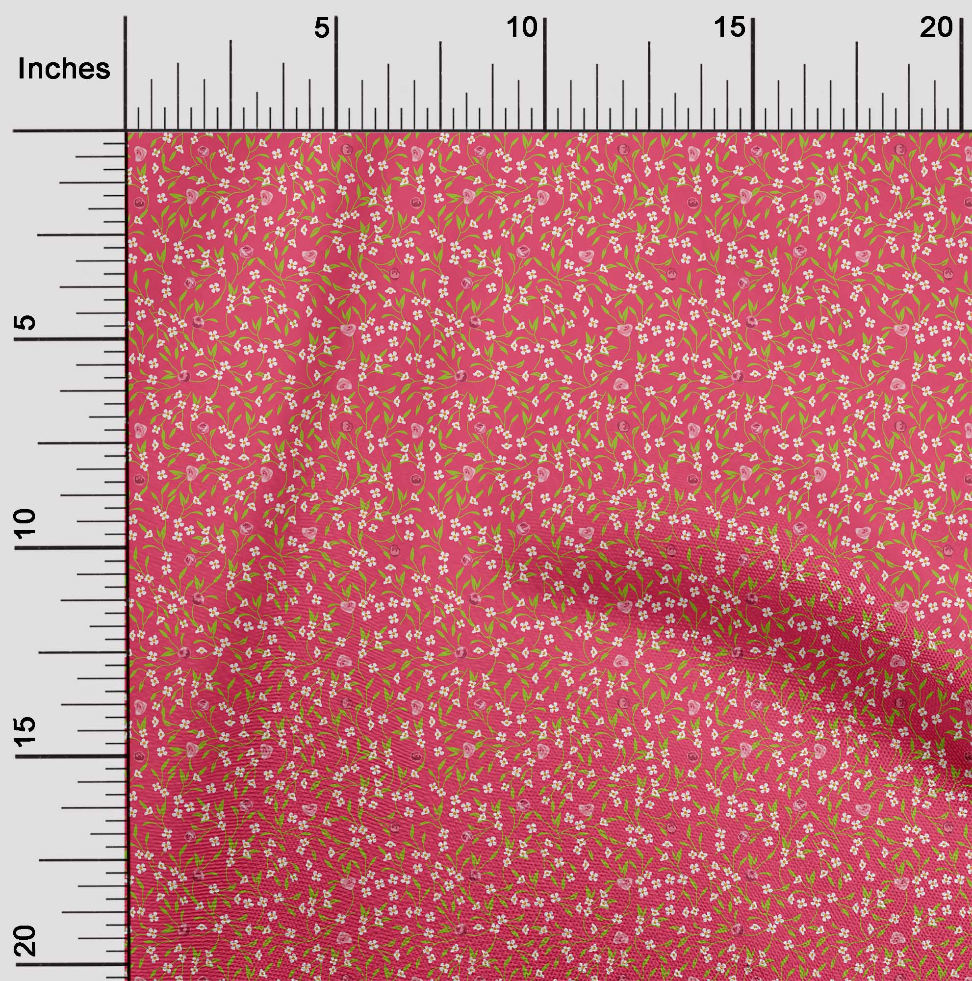 

oneOone Cotton Flex Light Gray Fabric Leaves & Flower Sewing Craft Projects Fabric Prints By Yard 40 Inch 42 Inch Wide - Viscose Chiffon рожевий