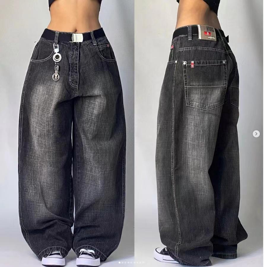 

JNCO 2025 Літні Унісекс Джинси Широкі: Ретро Американський Хіп-Хоп Потертий Стиль Double Extra Large