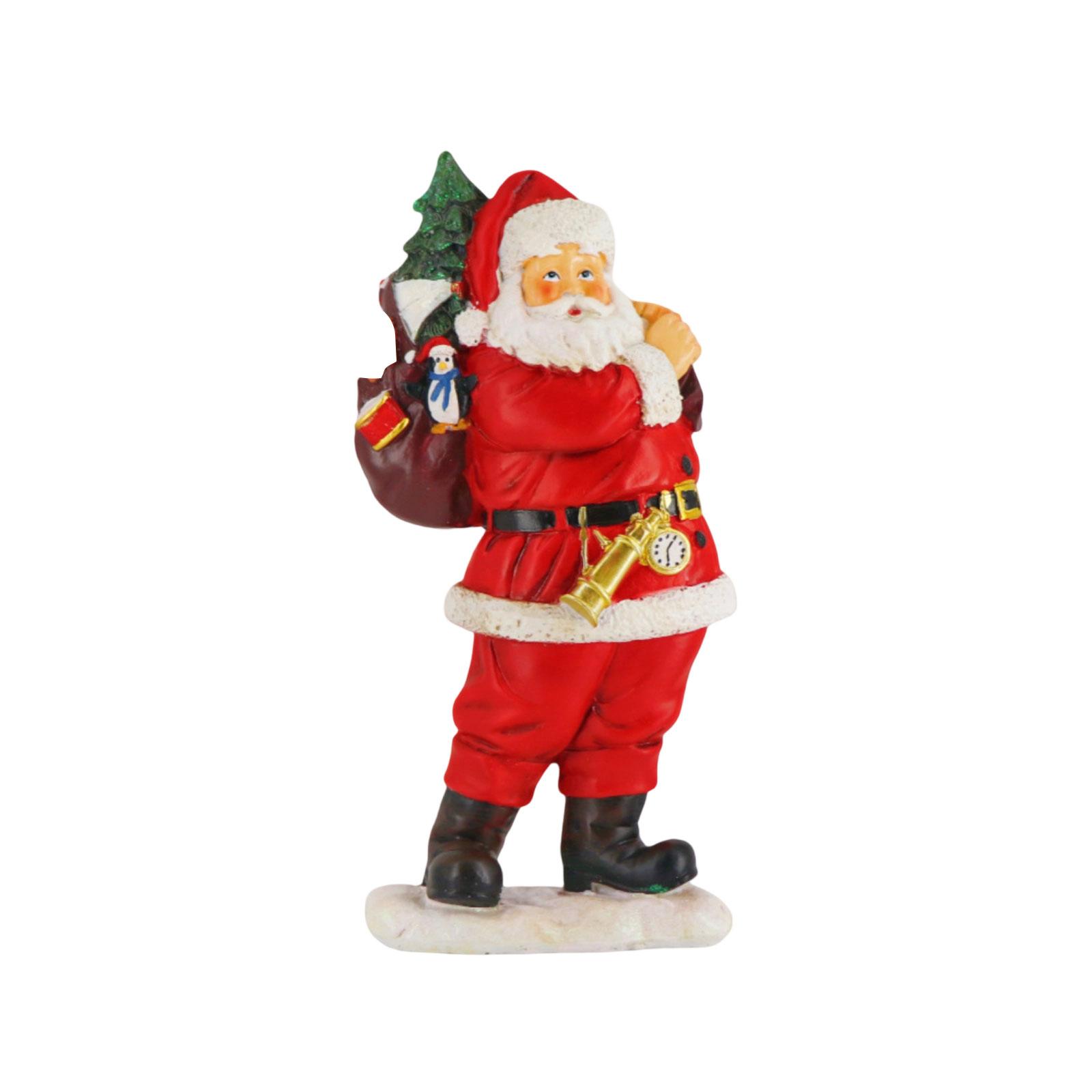 

New Claus Figurine With Gift It, Resin Craft, Christmas Home Decor, Living Room Tabletop, Window Display Decoration. One Size