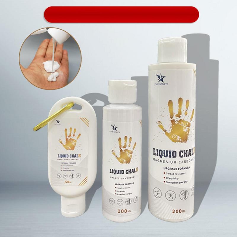 1pcs 50/100/200ml Liquid Chalk Sports Magnesium Powder Fitness Weight Lifting Anti Slip Cream Grip Weight Lifting Climbing Gym