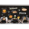 3D Pizza Essen Tapete Snack Bar Industrie Dekor Wandbild Fast Food Restaurant Pizza Tapete