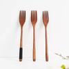 Japanese-Style Wooden Chopsticks, Spoon, and Fork Set with Portable Cloth Bag