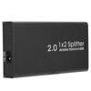 HDMI 2.0 Splitter Full HD 4Kx2K Video HDMI Switcher In 2 Out Amplifier Display 100‑240VUK Plug