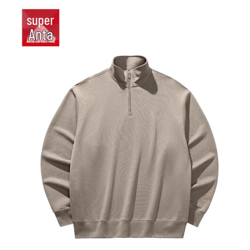ANTA Men's Stand Collar Half-Zip SORONA Fleece Sweatshirt