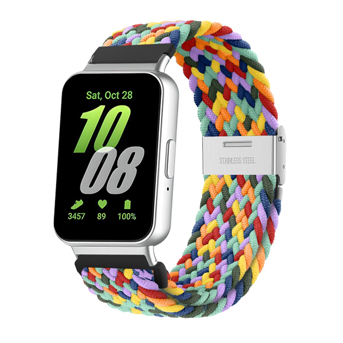 

Плетеные ремешки для Galaxy Fit 3, аксессуары для ремешка, спортивный нейлоновый регулируемый сменный браслет correa для Samsung Galaxy fit3 for galaxy fit 3