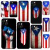 Puerto Rico Flag Phone Case For iPhone 12 11 13 14 15 16 Pro Max Plus Silicone Cover For iPhone XR X XS Max