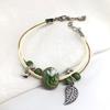 Retro Stone Flower Bracelet Female Jingdezhen Handmade Jewelry Woven Ceramic Pinched Flower Bracelet