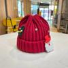 Soft Christmas Plush Cap Woven Thickened Brimless Cap Personality Big Pullover Hat  Winter