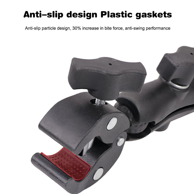 1 Piece Bike Motorcycle Handlebar Support Bracket Camera Super Clamp Mount Holder For Go Pro 13 12 11 Insta360 X3 X4 Dji Parts