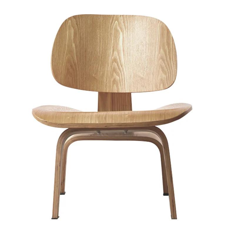 Modern Walnut Shell Chair Replica for