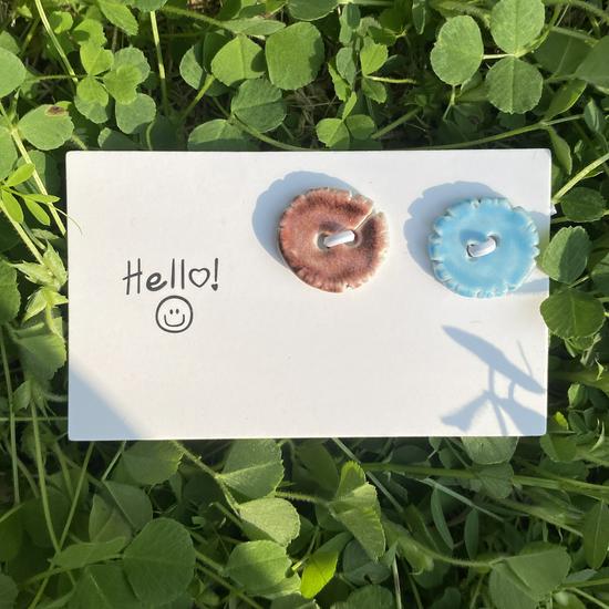 Rainbow Ceramic Button Fasteners for DIY Knitting & Doll Clothes (12/15mm)