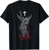Erzengel Michael besiegt Satan Krieger Glaube T-Shirt