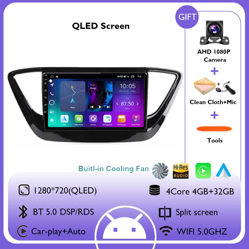 

Беспроводной CarPlay Android 14 Авто Радио Для Hyundai Solaris 2 Verna 2017 - 2020 4G + WIFI Автомобильный Мультимедиа GPS Навигация Нет 2din